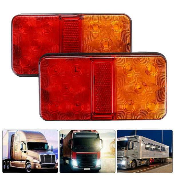 12V Rear Stop Led Lights Tail Indicator Lamp Trailer Truck  Caravan Van Pair